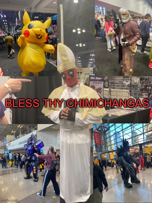 Back from NYCC (New York comic con)!! Here are my favorite cosplays I saw!! | BLESS THY CHIMICHANGAS | image tagged in new york city,comic con,cosplay | made w/ Imgflip meme maker