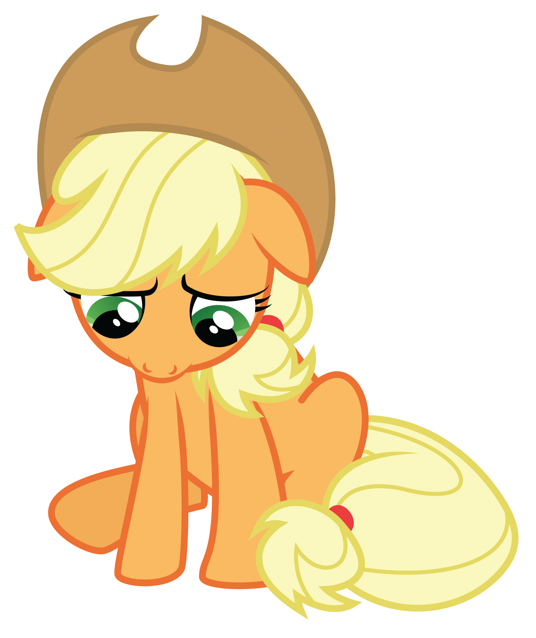 Sad Applejack Transparent Blank Meme Template