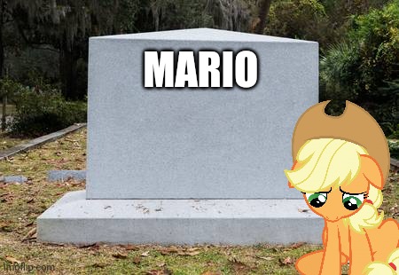 Blank tombstone | MARIO | image tagged in blank tombstone | made w/ Imgflip meme maker