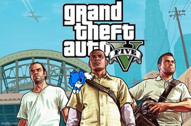 shoulder cloud in Los Santos | image tagged in gta v cover | made w/ Imgflip meme maker