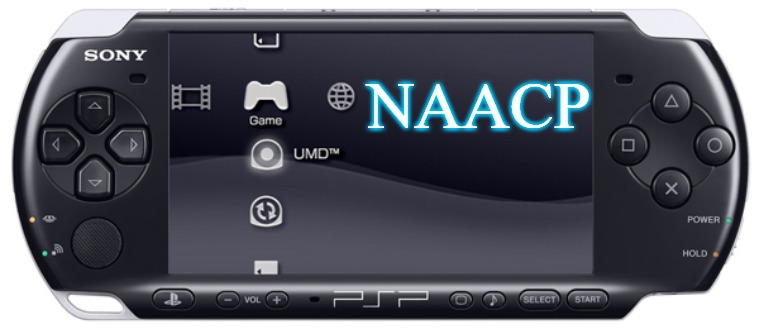 Sony PSP-3000 | NAACP | image tagged in sony psp-3000,slavic,naacp | made w/ Imgflip meme maker
