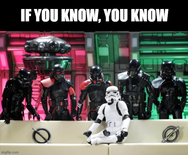 5 vs 1 | IF YOU KNOW, YOU KNOW | image tagged in star wars | made w/ Imgflip meme maker