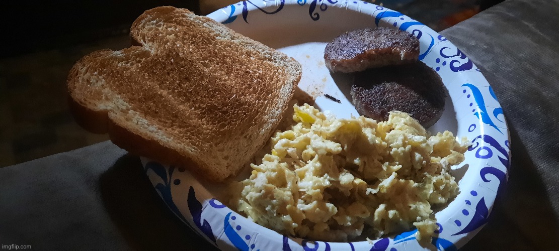 I'm learning to cook so this is my breakfast! | made w/ Imgflip meme maker