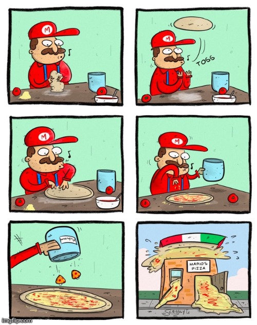 Mario's Pizza | image tagged in super mario,pizza,mario,comics,comics/cartoons,pizzas | made w/ Imgflip meme maker