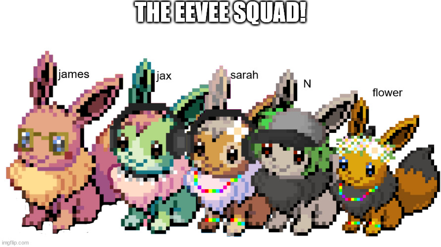 THE EEVEE SQUAD! | made w/ Imgflip meme maker