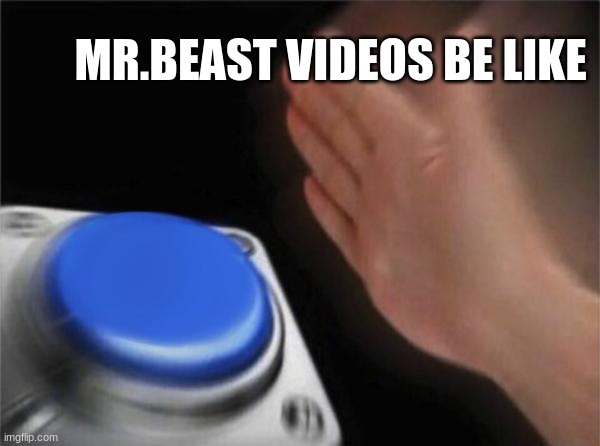 Blank Nut Button | MR.BEAST VIDEOS BE LIKE | image tagged in memes,blank nut button | made w/ Imgflip meme maker