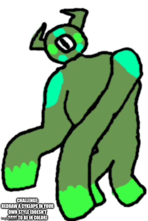 Cyklops (Transparent) | CHALLENGE:
REDRAW A CYKLOPS IN YOUR OWN STYLE (DOESN'T HAVE TO BE IN COLOR) | image tagged in cyklops transparent | made w/ Imgflip meme maker