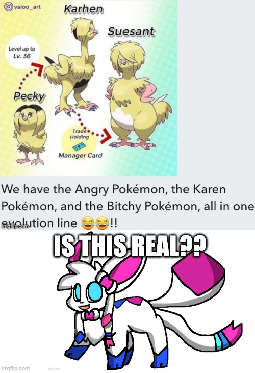 IS THIS REAL?? | image tagged in redeigned sylceon | made w/ Imgflip meme maker