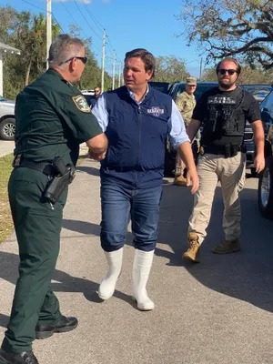 DeSantis White Boots Blank Meme Template