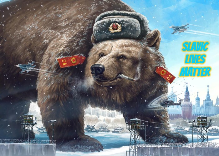Slavic Godzilla | SLAVIC LIVES MATTER | image tagged in slavic godzilla,slavic,russo-ukrainian war | made w/ Imgflip meme maker