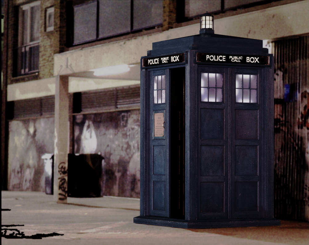Doctor Who TARDIS door open Blank Meme Template