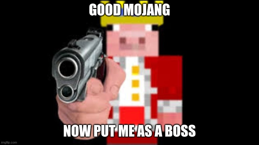 TECHNOBLADE | GOOD MOJANG NOW PUT ME AS A BOSS | image tagged in technoblade | made w/ Imgflip meme maker