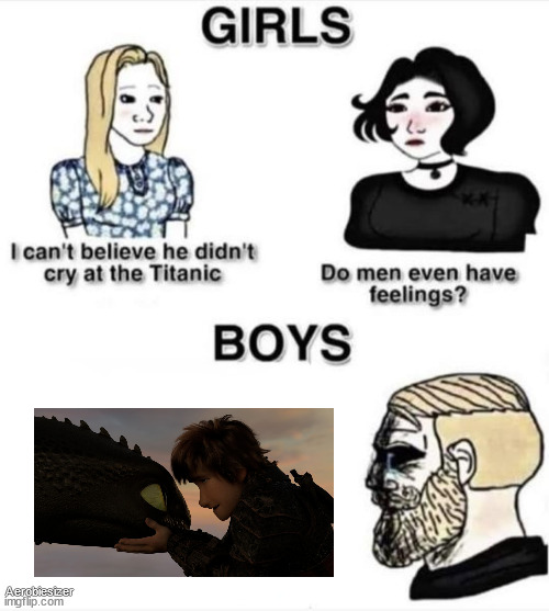 sad ending :( | Aerobiesizer | image tagged in do men even have feelings | made w/ Imgflip meme maker