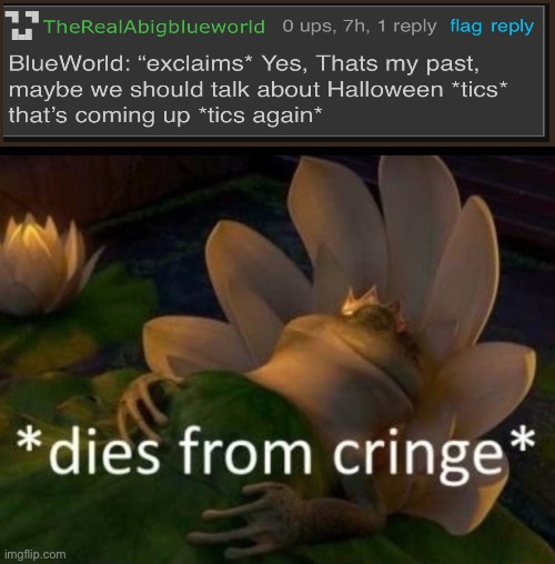 *dies of cringe* | image tagged in dies of cringe | made w/ Imgflip meme maker