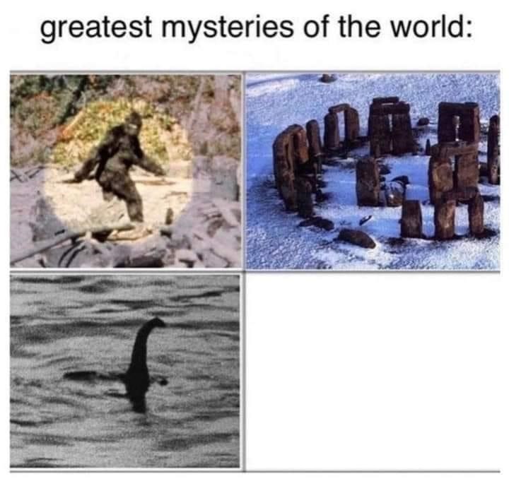 High Quality greatest mysteries of the world Blank Meme Template