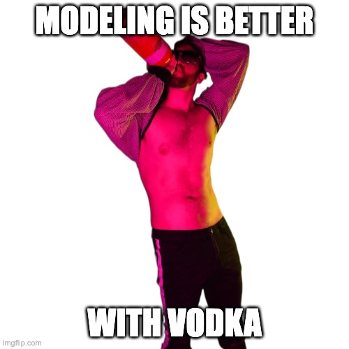 Sage Suede vodka | MODELING IS BETTER; WITH VODKA | image tagged in vodka,sage suede,alcohol,party | made w/ Imgflip meme maker