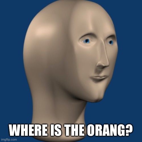 meme man | WHERE IS THE ORANG? | image tagged in meme man | made w/ Imgflip meme maker