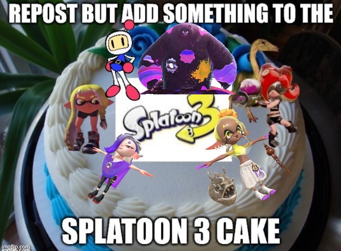 plz do it | image tagged in repost this,splatoon,splatoon 3 | made w/ Imgflip meme maker