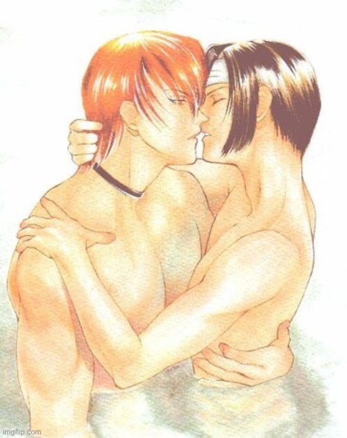 Yaoi Kiss | image tagged in yaoi kiss | made w/ Imgflip meme maker