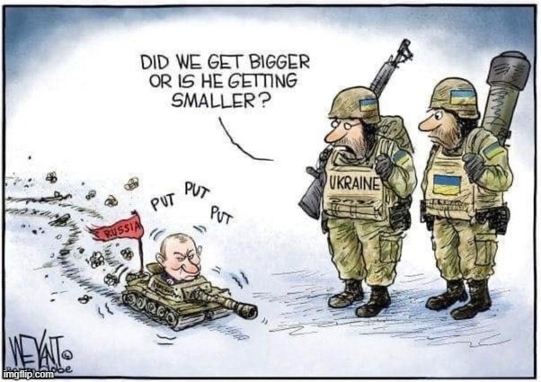 The Incredible Shrinking Russia | image tagged in ukraine vs putin comic,ukraine,putin,vladimir putin,russia,political meme | made w/ Imgflip meme maker