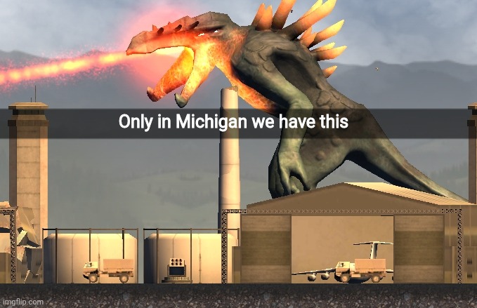 Only in Michigan we have this | made w/ Imgflip meme maker