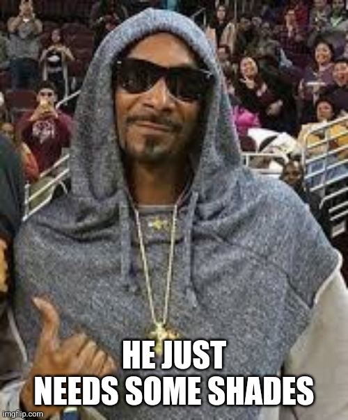 HE JUST NEEDS SOME SHADES | made w/ Imgflip meme maker