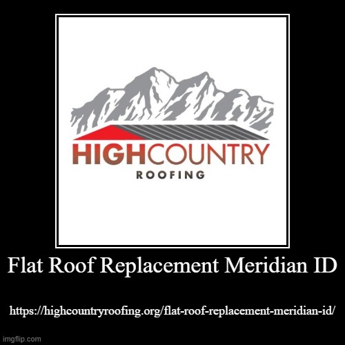 Flat Roof Replacement Meridian ID | https://highcountryroofing.org/flat-roof-replacement-meridian-id/ | image tagged in funny,demotivationals | made w/ Imgflip demotivational maker