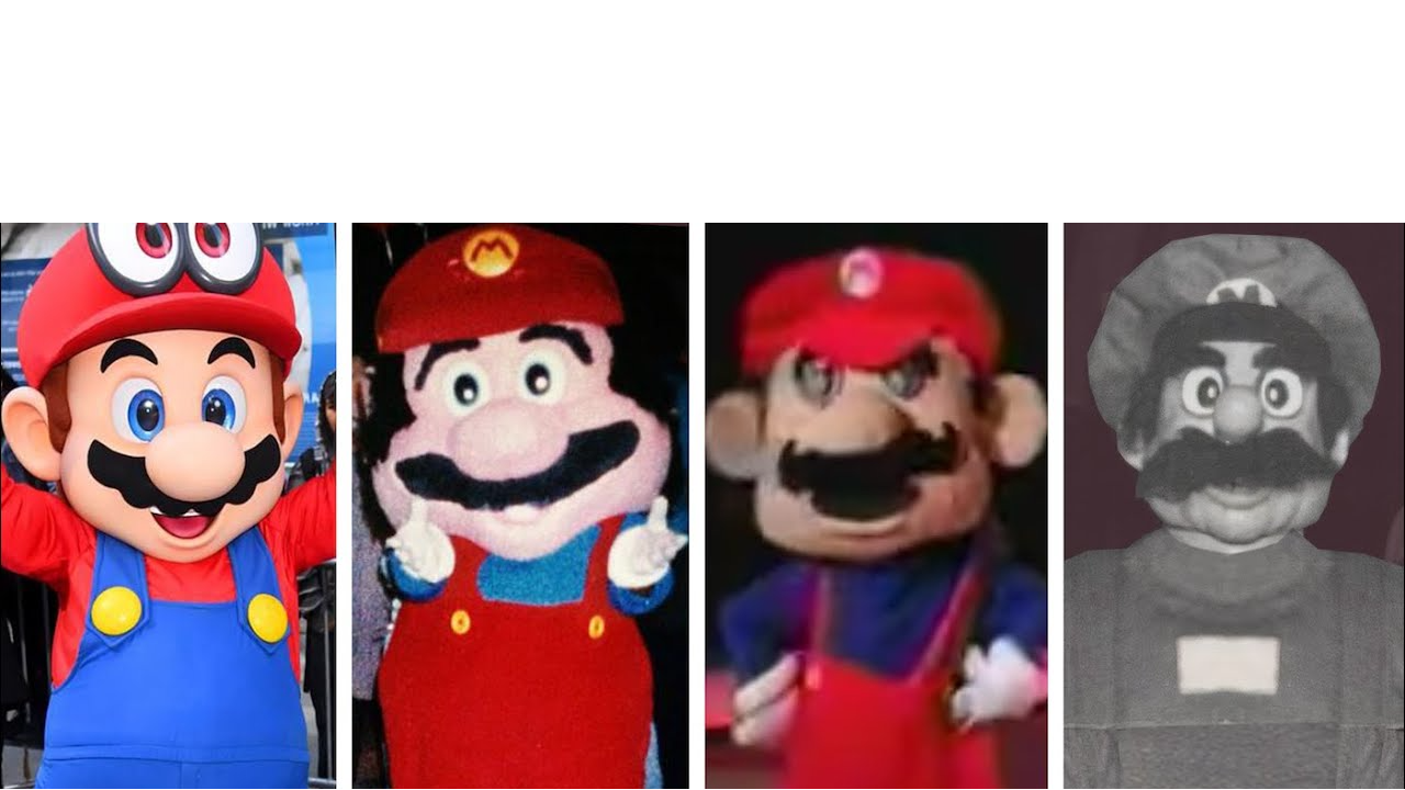 High Quality Mario becomes uncanny Blank Meme Template