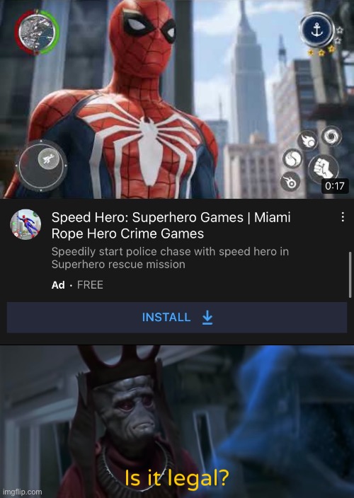 This is just blatant stealing | image tagged in is it legal,spiderman,youtube ads,ads,bootleg,star wars | made w/ Imgflip meme maker