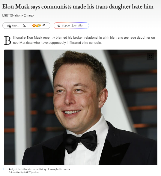 High Quality Elon Musk trans daughter Blank Meme Template