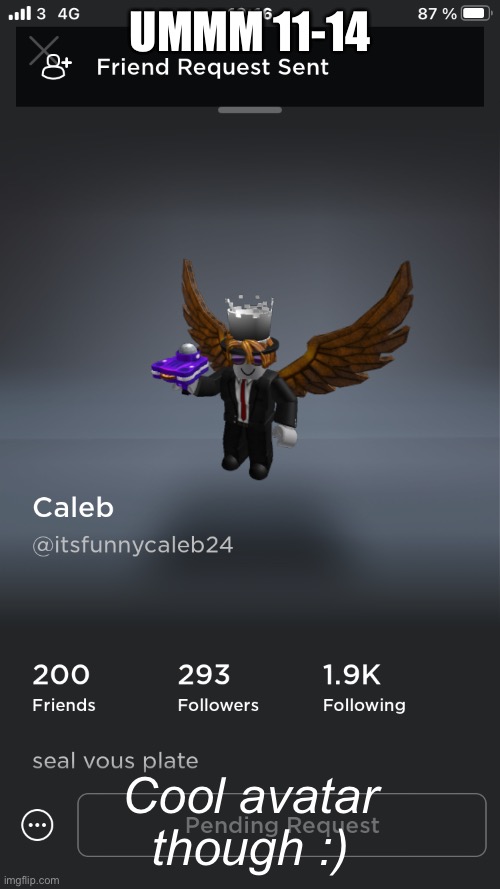 UMMM 11-14 Cool avatar though :) | made w/ Imgflip meme maker