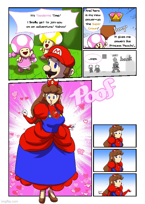 NO WAY, Princess Mario | image tagged in princess peach,mario,super mario,comics,comics/cartoons,power | made w/ Imgflip meme maker