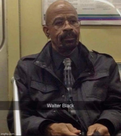 image tagged in walter black | made w/ Imgflip meme maker