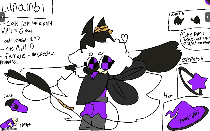 I remade Lunambi because her original design was boring, I'm proud of this new design! (Sorry for the bars at the sides) | image tagged in friday night funkin,dave and bambi,oc | made w/ Imgflip meme maker