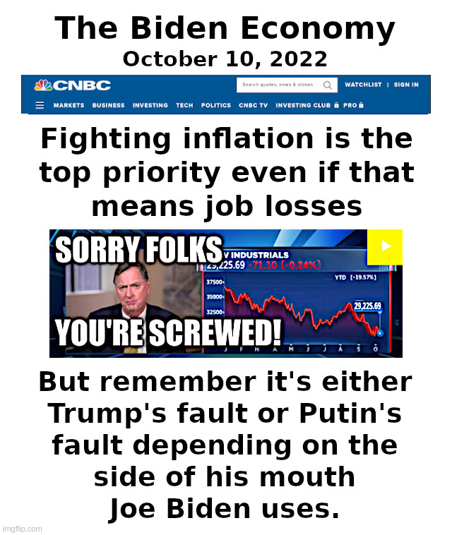 The Biden Economy | image tagged in joe biden,inflation,recession,blame,trump,putin | made w/ Imgflip meme maker