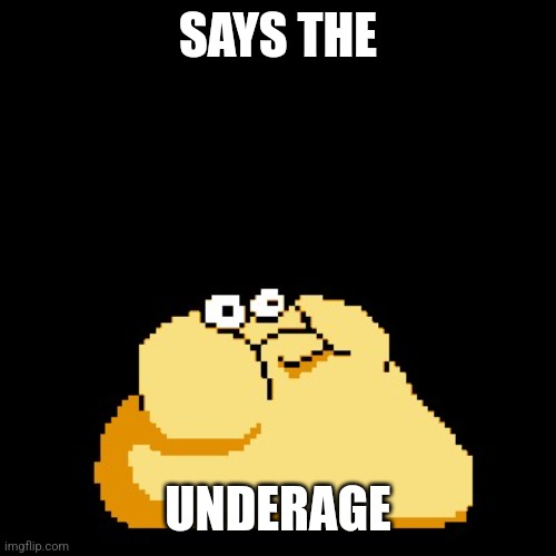 Spitcheese | SAYS THE UNDERAGE | image tagged in spitcheese | made w/ Imgflip meme maker