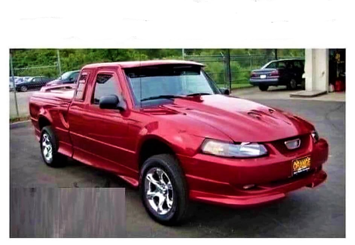 Mustang pickup truck Blank Meme Template