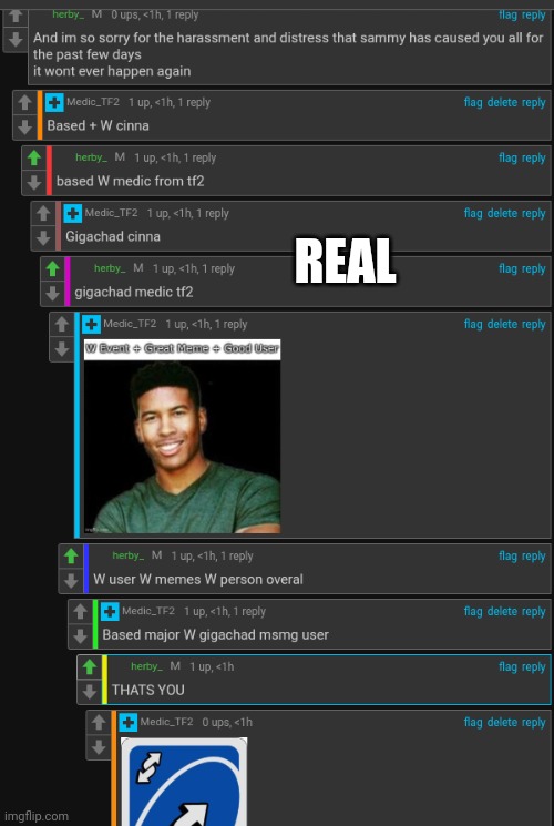 REAL | made w/ Imgflip meme maker