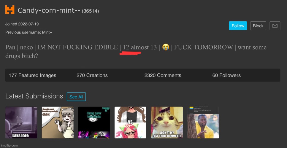 Mint! you aren’t even supposed to be on imgflip! Can a moderator ban this clown please | made w/ Imgflip meme maker