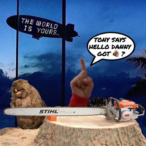 TONY SAYS 
HELLO DANNY 
GOT ? ? | made w/ Imgflip meme maker