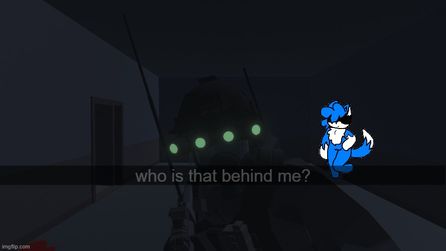 MTF agent encounters cloud | who is that behind me? | made w/ Imgflip meme maker