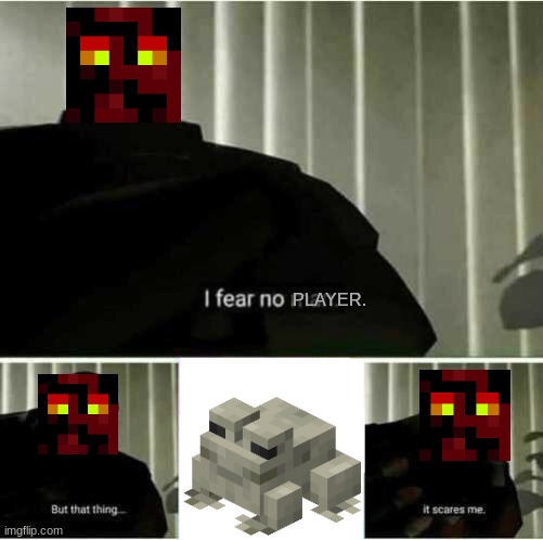 I fear no man | PLAYER. | image tagged in i fear no man | made w/ Imgflip meme maker