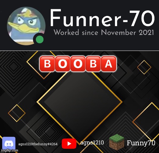 Funner-70’s Announcement | 🅱️🅾️🅾️🅱️🅰️ | image tagged in funner-70 s announcement | made w/ Imgflip meme maker