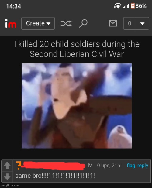 Yes I know it's a gif | image tagged in cursed image,comments,death,screenshot | made w/ Imgflip meme maker