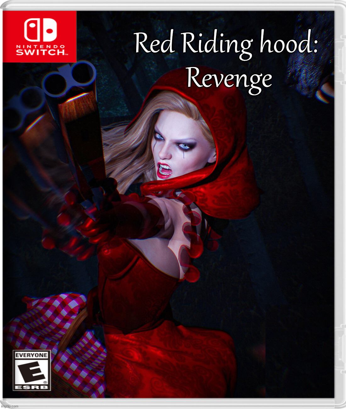 Red Riding hood: 
Revenge | image tagged in fake,nintendo switch | made w/ Imgflip meme maker