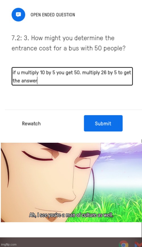 i just thought of doing this in math. | image tagged in ah i see you are a man of culture as well | made w/ Imgflip meme maker