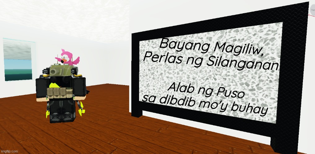 mrbreakchain's announce temp 3 | Bayang Magiliw, Perlas ng Silanganan; Alab ng Puso sa dibdib mo'y buhay | image tagged in mrbreakchain's announce temp 3 | made w/ Imgflip meme maker