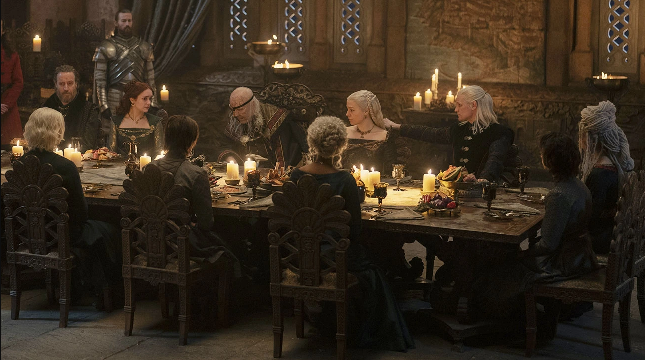 High Quality Viserys Targaryen Last Dinner Table Blank Meme Template