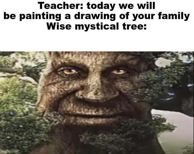 Wise Mystical Tree meme | Poster