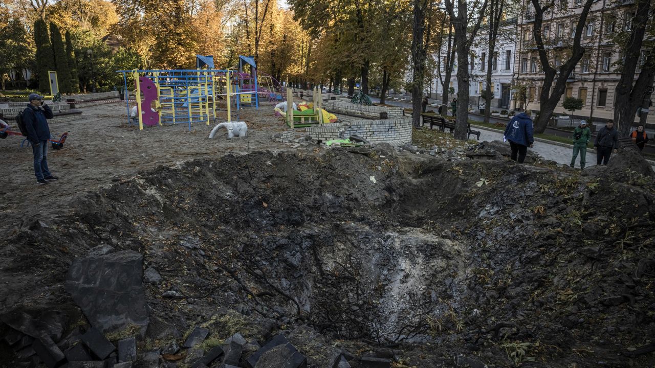 Kyiv Playground Bombed Blank Meme Template